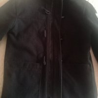Продавам черно зимно палто с качулка-марково, снимка 3 - Палта - 34073306