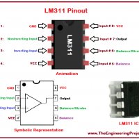 LM311D SMD компаратор за повърхностен монтаж, снимка 3 - Друга електроника - 31720510