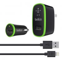 3в1 Belkin -USB към micro кабел , адаптер за 220V и адаптер за кола, снимка 1 - Други стоки за дома - 30899358