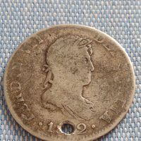 Сребърна монета 2 реала 1822г. Фернандо седми Мексико 13693, снимка 1 - Нумизматика и бонистика - 42915234