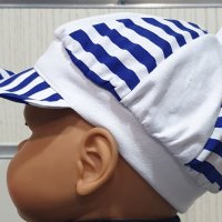 Нова детска моряшка шапка с козирка, от 6 месеца до 8 години, снимка 4 - Шапки, шалове и ръкавици - 29976131