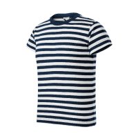 Нова детска моряшка тениска, тъмносиньо/бяло райе, снимка 2 - Детски тениски и потници - 42495102