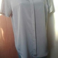 Сива фина блуза, с лека лъскавина🍀❤XL р-р❤🍀4403, снимка 1 - Корсети, бюстиета, топове - 37441395