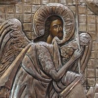 Сребърна икона''Свети Йоан Кръстител''/сребро 925/, снимка 4 - Икони - 38829034