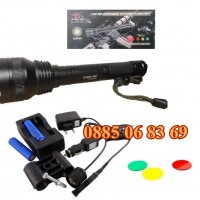 LED фенер за пушка, прожектор за лов с лещи, спусък и стойка, Q538-P90, снимка 1 - Оборудване и аксесоари за оръжия - 39721637