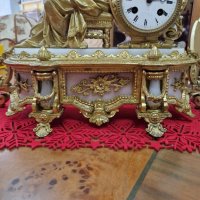 Чудесен антикварен колекционерски френски каминен часовник , снимка 2 - Антикварни и старинни предмети - 42874760