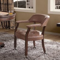 Висококачествен винтидж стол тип кресло SY-1533-DK, снимка 7 - Столове - 36808237