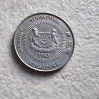 Монети. Сингапур. 1, 10 , 20, 50  цента  и 1 долар., снимка 10 - Нумизматика и бонистика - 39508996