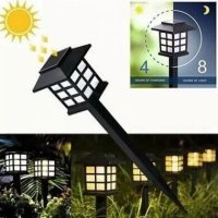 Соларна лампа къщичка с жълта светлина, снимка 3 - Външни лампи - 42078644