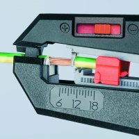 KNIPEX Клещи автоматични за сваляне на изолация, оголване на кабели KNIPEX 12 62 180, 0,2-6,0 mm², снимка 4 - Клещи - 39151625