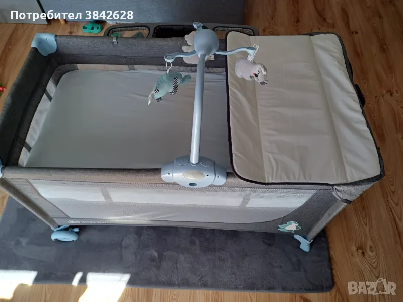Бебешка кошара Kinderkraft + матрак , снимка 1