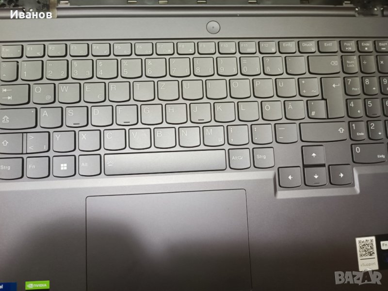 Горен капак клавиатура за Lenovo Legion 5 15IAH7H, снимка 1