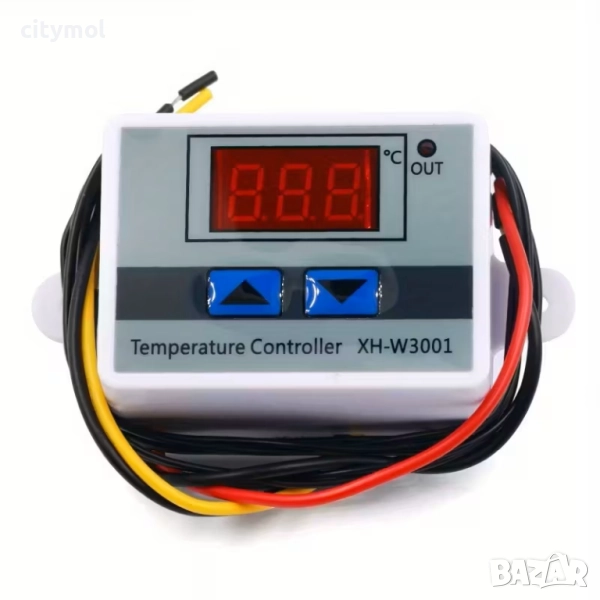 Терморегулатор XH-W 3001, 220 V, -50 до +110° C, - 100см сонда, снимка 1