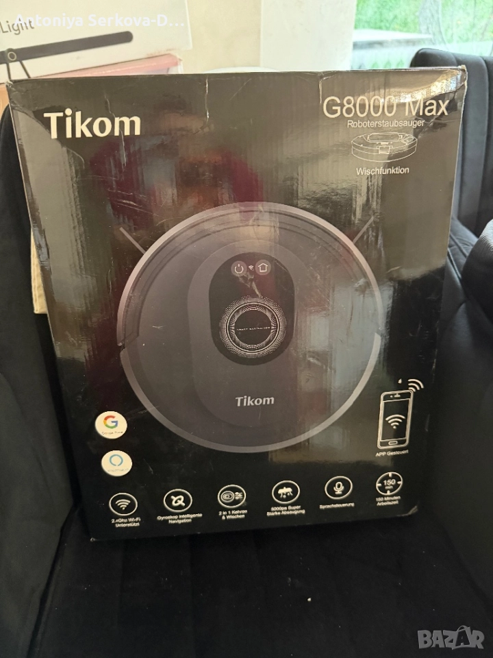 Робот прахосмукачка Tikom G8000 Max нова, снимка 1