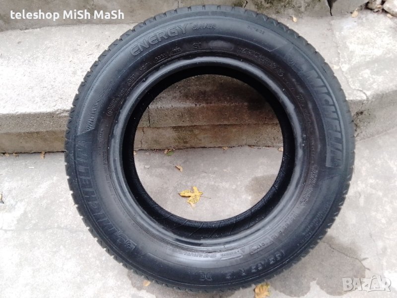 Лятна гума 5,5-6 мм грайфер Мишлен Michelin 195 / 65 / 15 и метална нова джанта 15 инча Опел Зафира, снимка 1