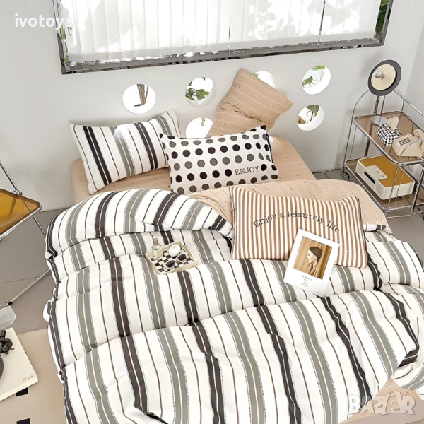 Двулицево спално бельо, 6 части - Модел WS18350, снимка 1