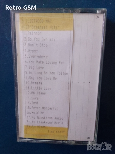 Аудио касета Fleetwood Mac - Greatest Hits, снимка 1
