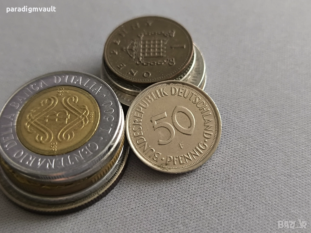 Монета - Германия - 50 пфенига | 1989г.; серия F, снимка 1