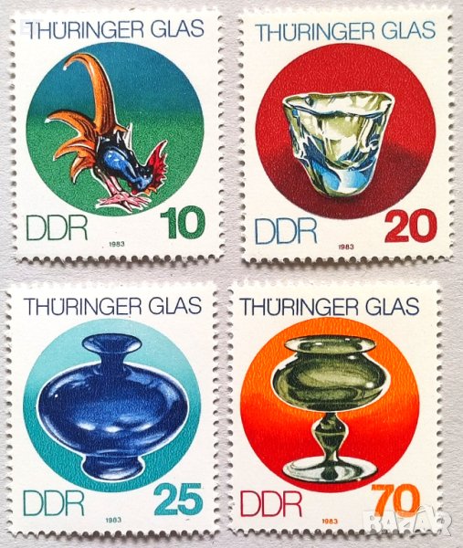 ГДР, 1983 г. - пълна серия чисти марки, изкуство, 1*18, снимка 1