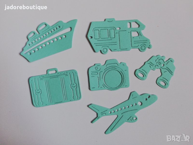 Елементи от хартия 6 бр пътешествие скрапбук декорация , снимка 1