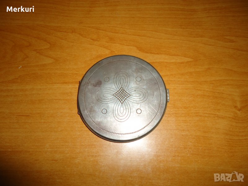 Стара сребърна пудриера, снимка 1