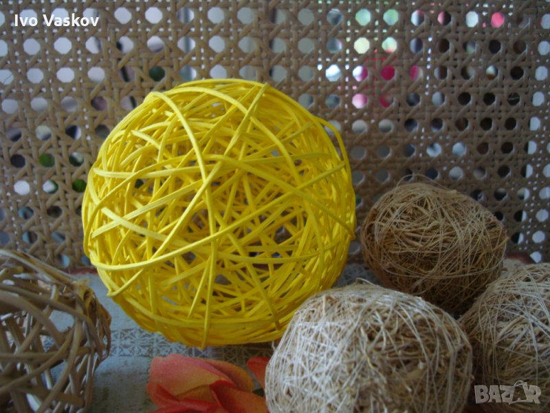 Жълта Ратанова топка , снимка 1