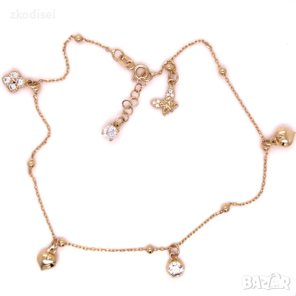 Златна дамска гривна за крак 3,70гр. 27,0см. 14кр. проба:585 модел:32098-3, снимка 1