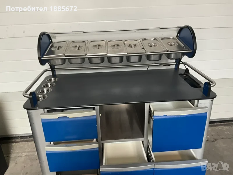 Бюфетна хладилна количка за сервиране Temp Serve Rite, снимка 1