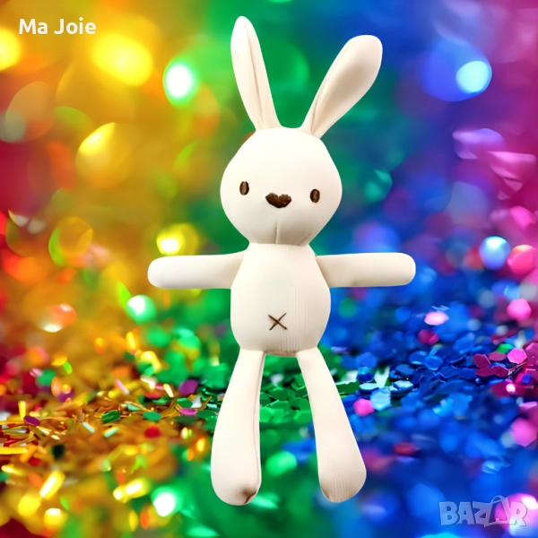 🎀🐰 **Мило Бяло Зайче - Вашият Перфектен Подарък! ** 🐰🎀 плюшена играчка, снимка 1