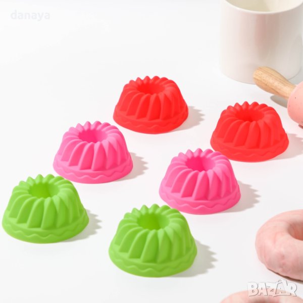 3904 Силиконови форми за мъфини, 6 броя, снимка 1