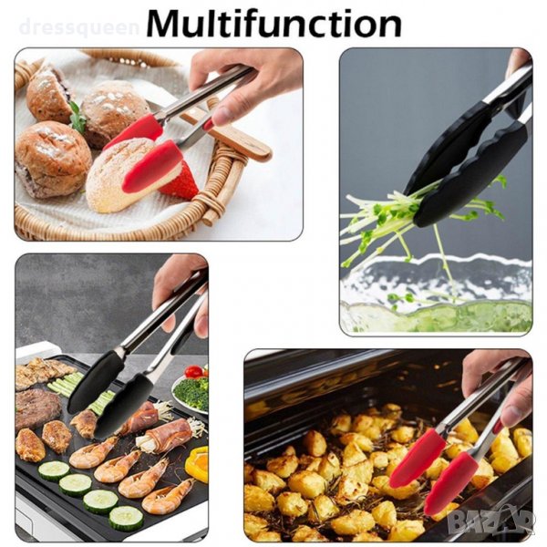 2765 Готварска щипка силиконова, снимка 1