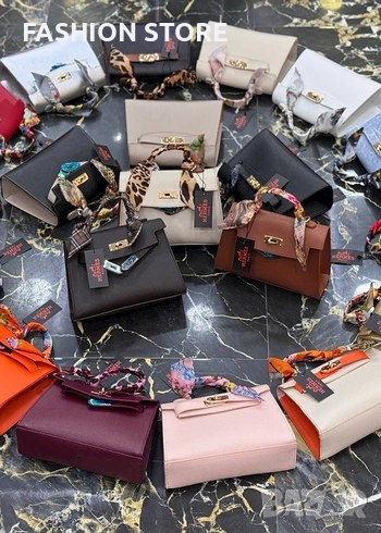 Чанти Hermes велур и кожа, снимка 1