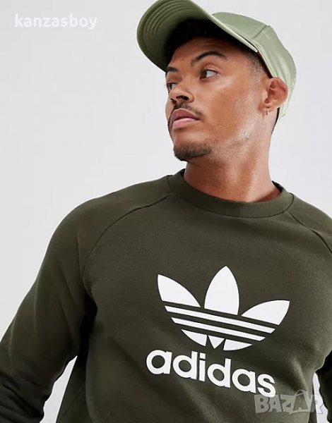 adidas Originals Trefoil Sweat In Green - страхотна мъжка блуза, снимка 1