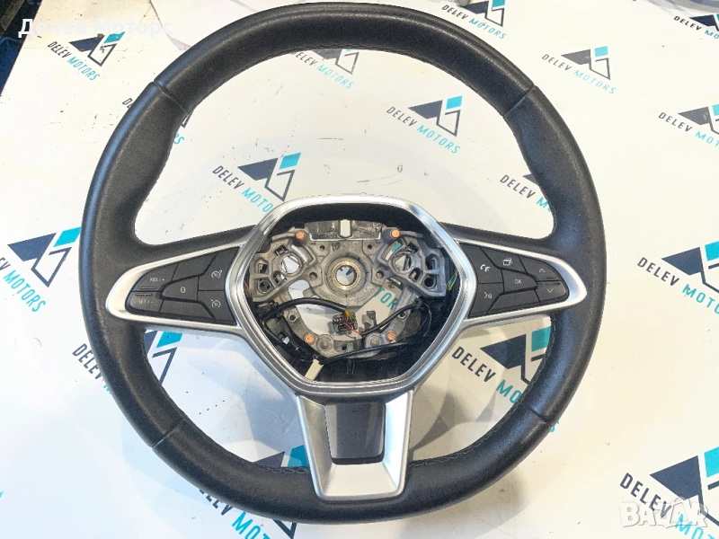 484002607R кожен мултифункционален волан от Renault Captur 2 HFMF, 1.3TCe, Двигател H5H470, снимка 1