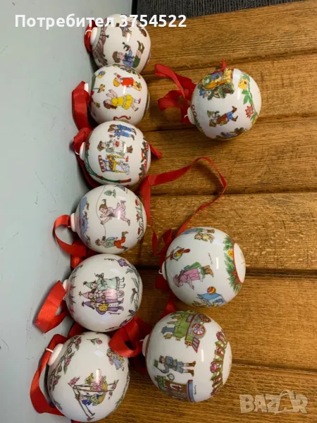 Порцеланови коледни колекционерски украси, снимка 1