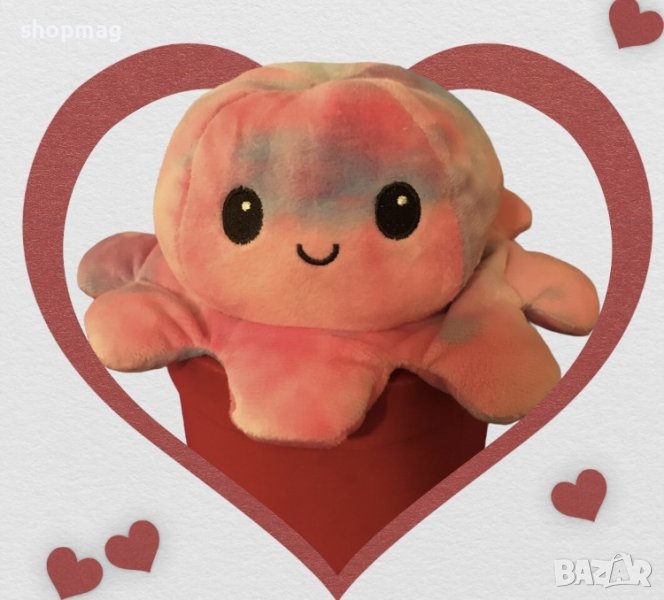 Обръщаемо плюшено октоподче, снимка 1