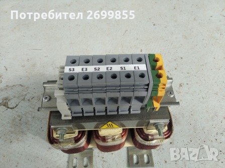 Дросел VW3A4554 -  LINE CHOKE, VAR SPEED DRIVE, 1MH, 31A, снимка 1