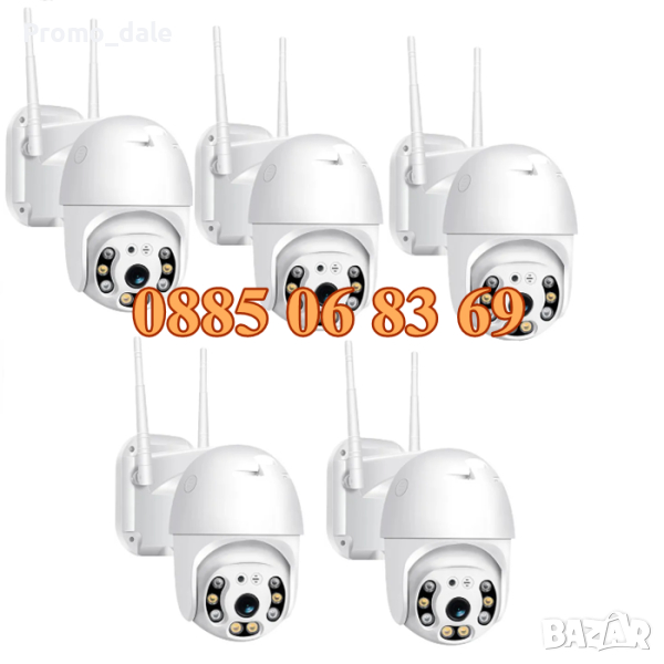 5 Броя Куполна безжична камера 2MP или 5MP, WIFI камера, снимка 1
