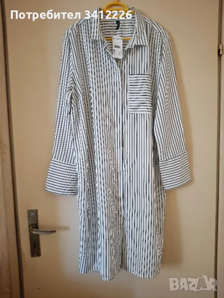 Дамска рокля тип риза Kappahi L, снимка 1
