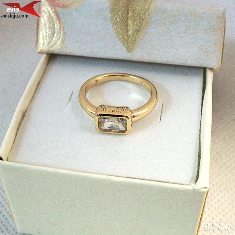 Пръстен с 14К златно покритие 224844, снимка 1