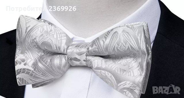Папионка за костюм, коприна тип Pre-tied bow tie., снимка 1