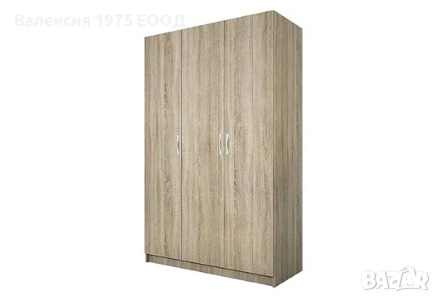 Трикрил гардероб Сити 1002 сонома, орех или комбинация бяло/ арвен, снимка 1
