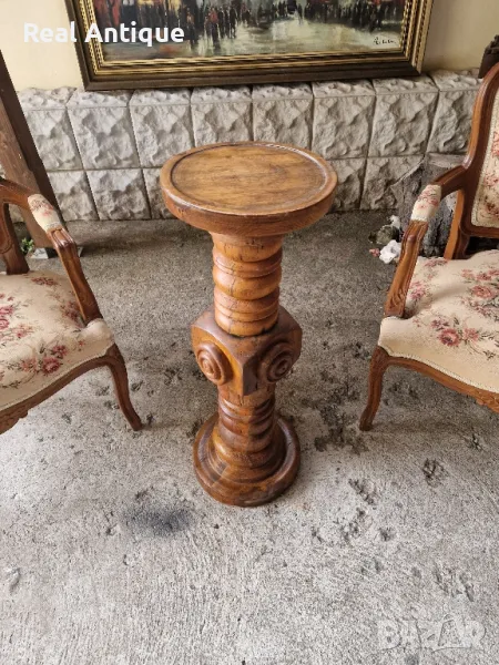 Продавам много стара антикварна английска дървена колона , снимка 1