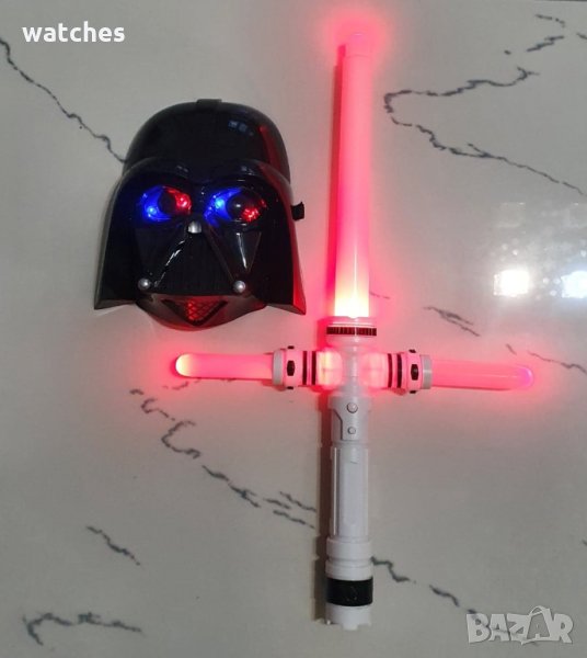 Маска светеща и светещ меч - Промо цена, снимка 1