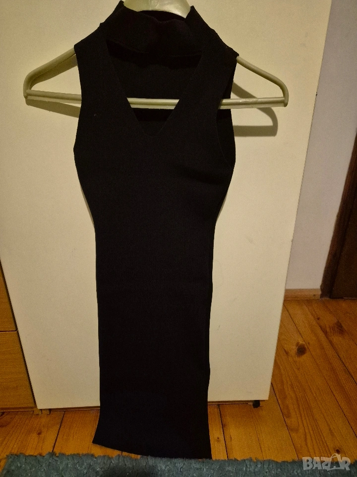 фръци черна рокля Радис, снимка 1