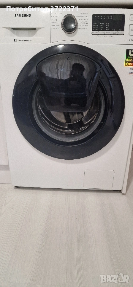 Продавам пералня Пералня Samsung АddWash™, 7 kg WW70K44305W/LE ., снимка 1