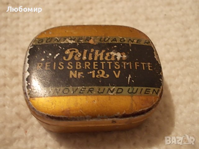 Старинна кутийка Pelikan, снимка 1