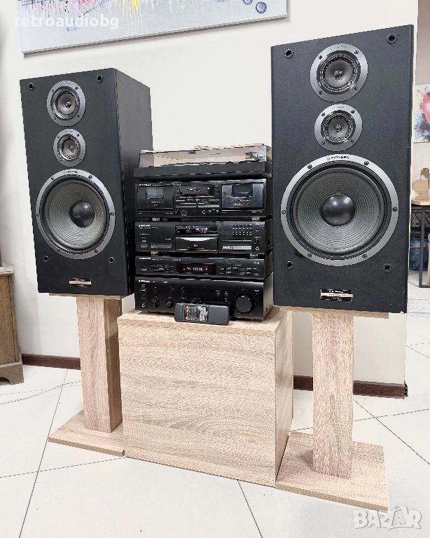 🔊ТОП ЦЕНА - Ретро аудио система сет PIONEER - усилвател + дек + cd + тунер + грамофон + колони🔊, снимка 1
