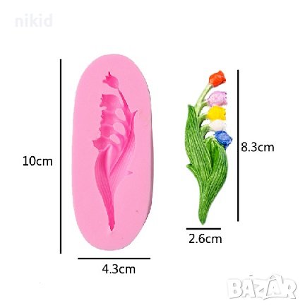 Момина сълза клонка силиконов молд форма фондан декор украса, снимка 1