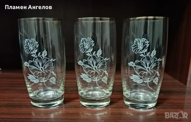 стъклени чаши 3 броя. , снимка 1